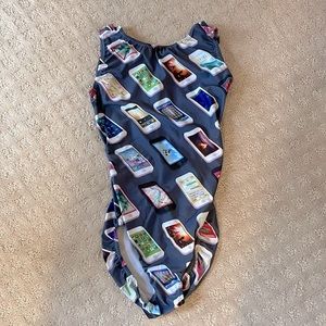 Cell phone print Foxy’s Leotard